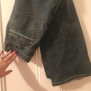 mK jeans with slight flare